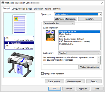 figure&nbsp;: Onglet Principal