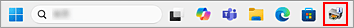 figure:The button on the task bar