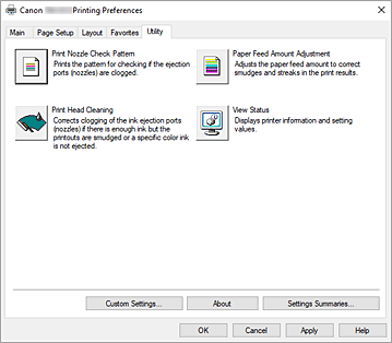 figure:Utility tab