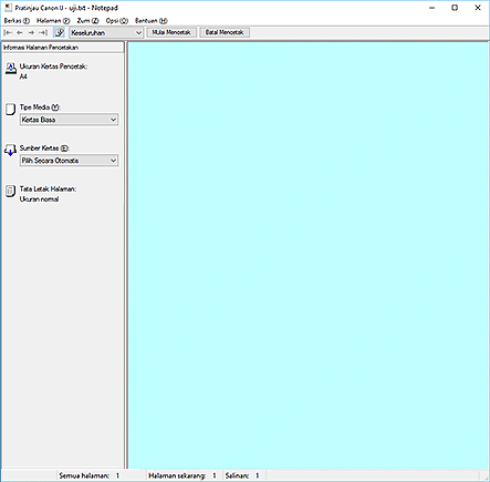 gambar: Pratinjau Canon IJ
