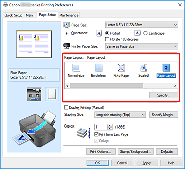 figura:Selectaţi Page Layout pentru Page Layout din fila Page Setup