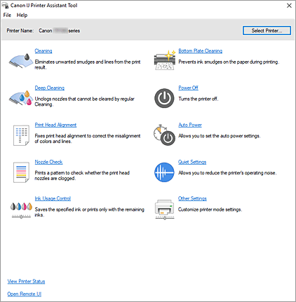 kuva: Canon IJ Printer Assistant Tool