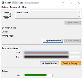 gambar: Canon IJ Status Monitor