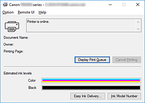 фигура: Canon IJ Status Monitor