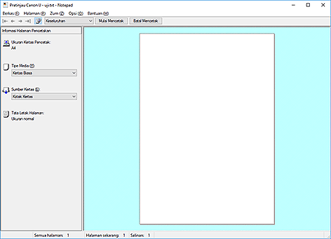gambar: Pratinjau Canon IJ