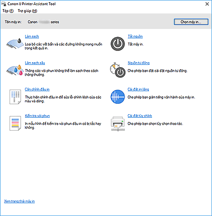 hình: Canon IJ Printer Assistant Tool
