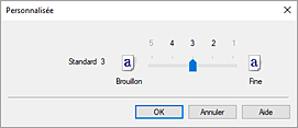 figure : Boîte de dialogue Personnalisée