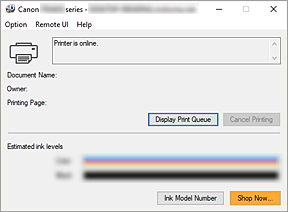 figura:Canon IJ Status Monitor
