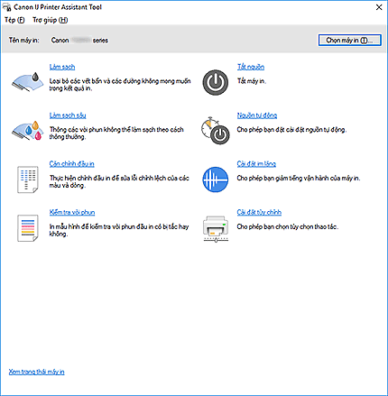 hình: Canon IJ Printer Assistant Tool