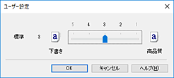 図：［ユーザー設定］ダイアログボックス