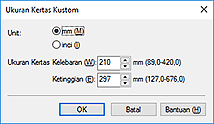 gambar: Kotak dialog Ukuran Kertas Kustom