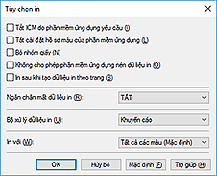 hình: Hộp thoại Tùy chọn in