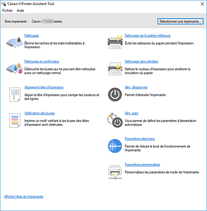 figure : Canon IJ Printer Assistant Tool