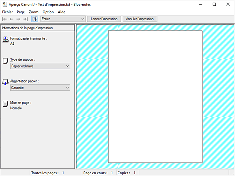 figure&nbsp;: Aperçu Canon IJ