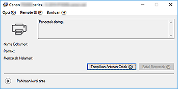 gambar: Monitor Status Canon IJ