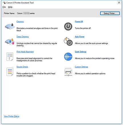 figure: Canon IJ Printer Assistant Tool