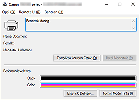 gambar: Monitor Status Canon IJ