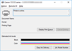figur: Canon IJ Statusovervåker