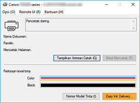 gambar: Monitor Status Canon IJ