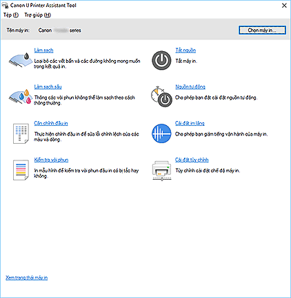 hình: Canon IJ Printer Assistant Tool
