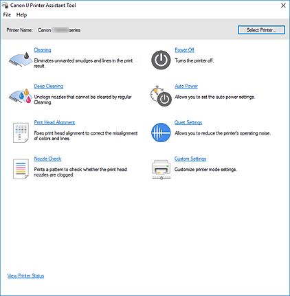 slika: Canon IJ Printer Assistant Tool