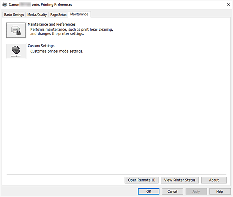 afbeelding: tabblad Onderhoud