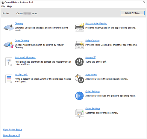 afbeelding: Canon IJ Printer Assistant Tool