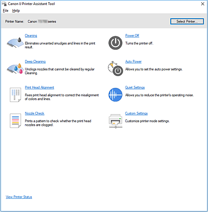 figure: Canon IJ Printer Assistant Tool