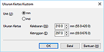gambar: Kotak dialog Ukuran Kertas Kustom