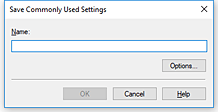 figura:Caseta de dialog Save Commonly Used Settings