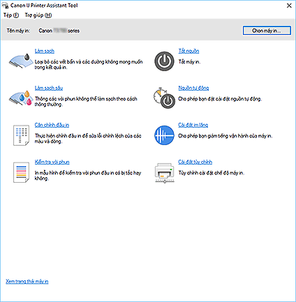 hình: Canon IJ Printer Assistant Tool
