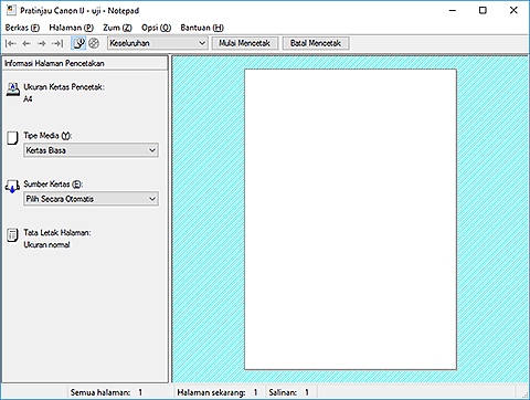 gambar: Pratinjau Canon IJ
