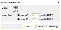 gambar: Kotak dialog Ukuran Kertas Kustom