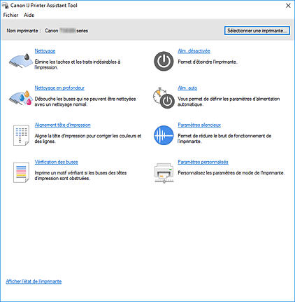 figure : Canon IJ Printer Assistant Tool