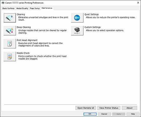 Ábra:Karbantartás lap