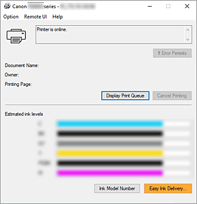 figure:Canon IJ Status Monitor