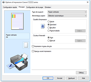 figure&nbsp;: Onglet Principal