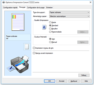 figure&nbsp;: Onglet Principal