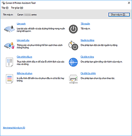 hình: Canon IJ Printer Assistant Tool
