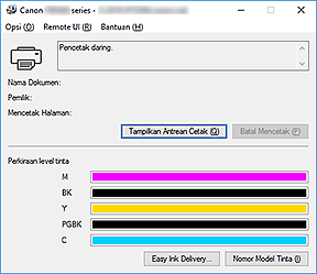 gambar: Monitor Status Canon IJ