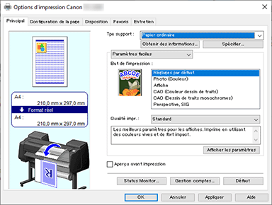 figure&nbsp;: Onglet Principal