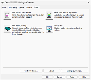 figure:Utility tab