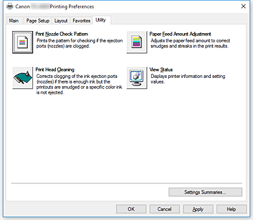 Abbildung: Registerkarte &bdquo;Wartung&ldquo;