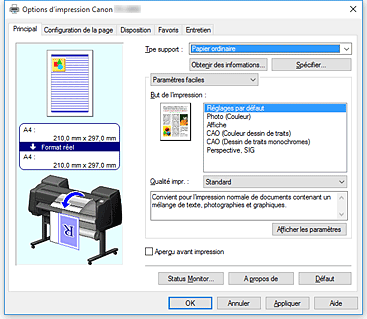 figure&nbsp;: Onglet Principal