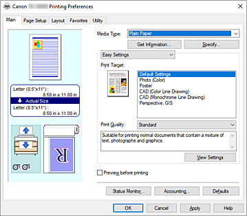 Abbildung: Registerkarte "Optionen"