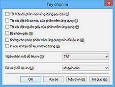 hình: Hộp thoại Tùy chọn in