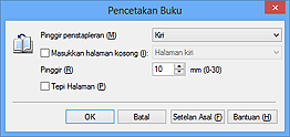 gambar: Kotak dialog Pencetakan Buku
