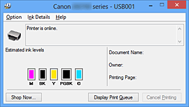 фигура: Canon IJ Status Monitor