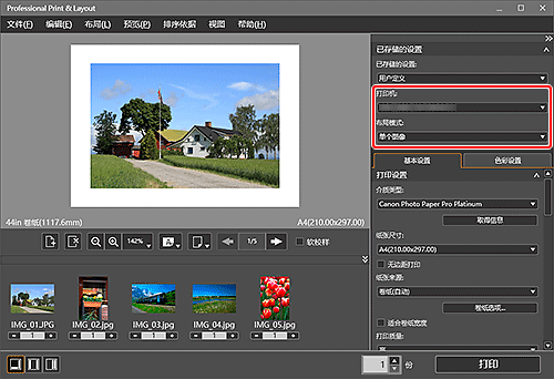 插图:“Professional Print & Layout”主屏幕