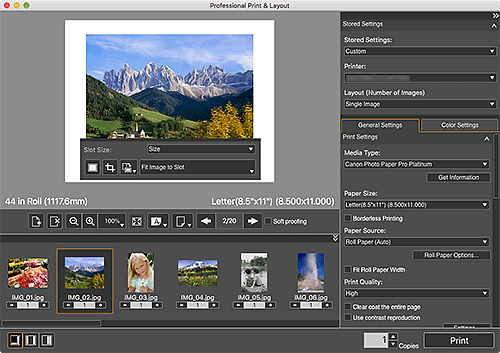 Abbildung: Hauptbildschirm